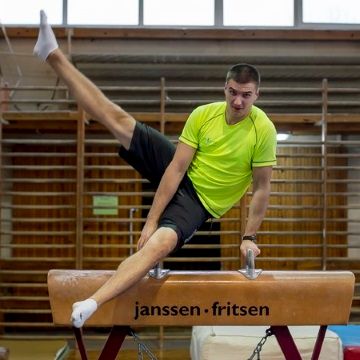 Jacek Włuka podczas treningu